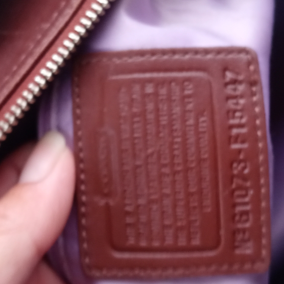 COACH BROWN LEATHER BAG - Picture 5 of 10